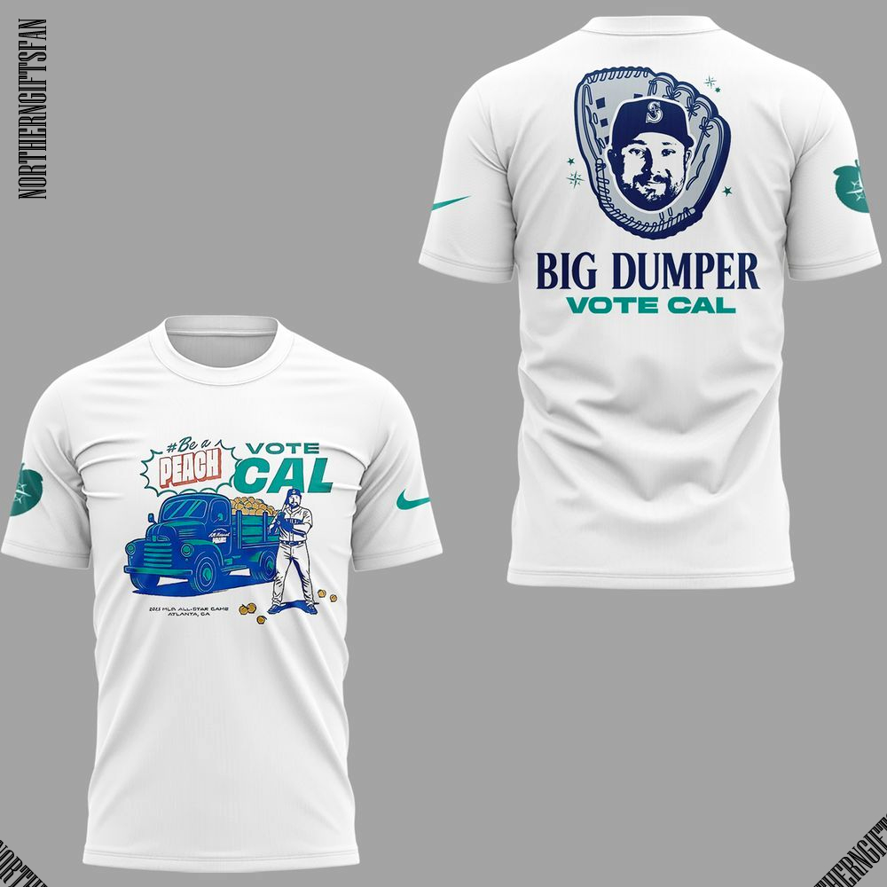 Seattle Mariners Peach Vote Cal T-Shirt