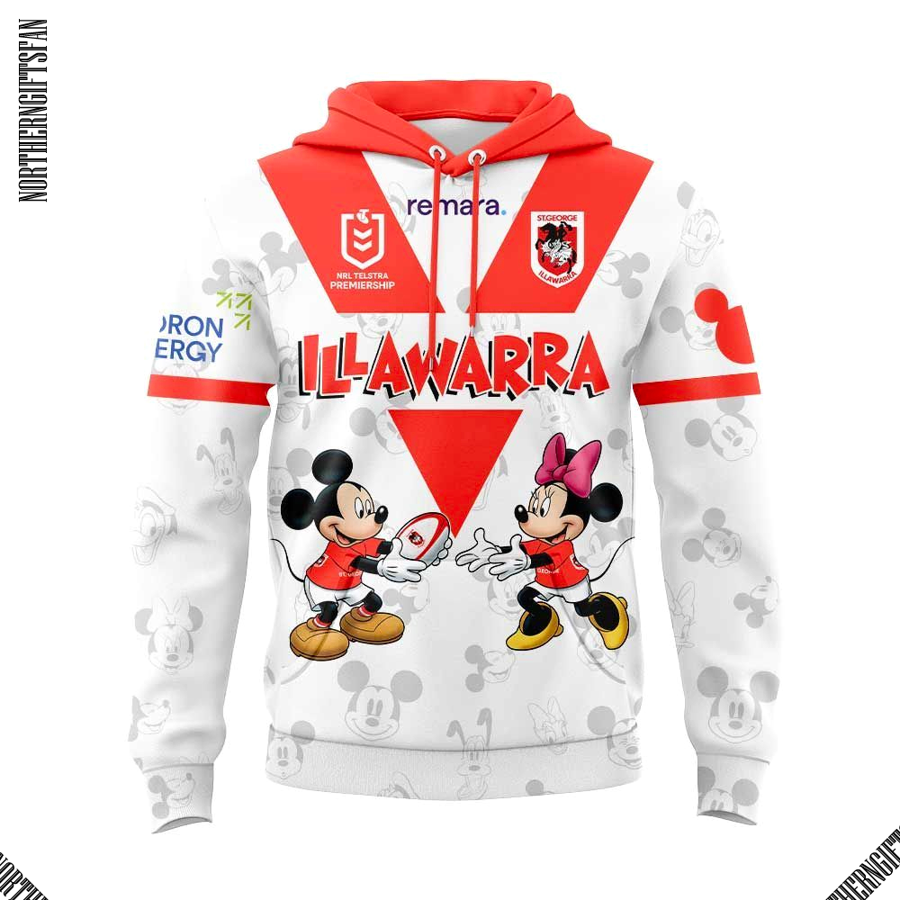 St George Illawarra Dragons x Mouse Hoodie St George Illawarra Dragons x Mouse Hoodie