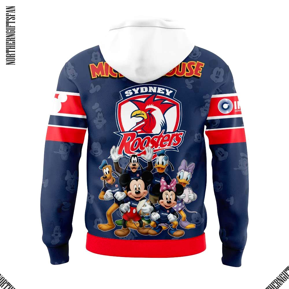 Sydney Roosters x Mickey Mouse Hoodie Sydney Roosters x Mickey Mouse Hoodie