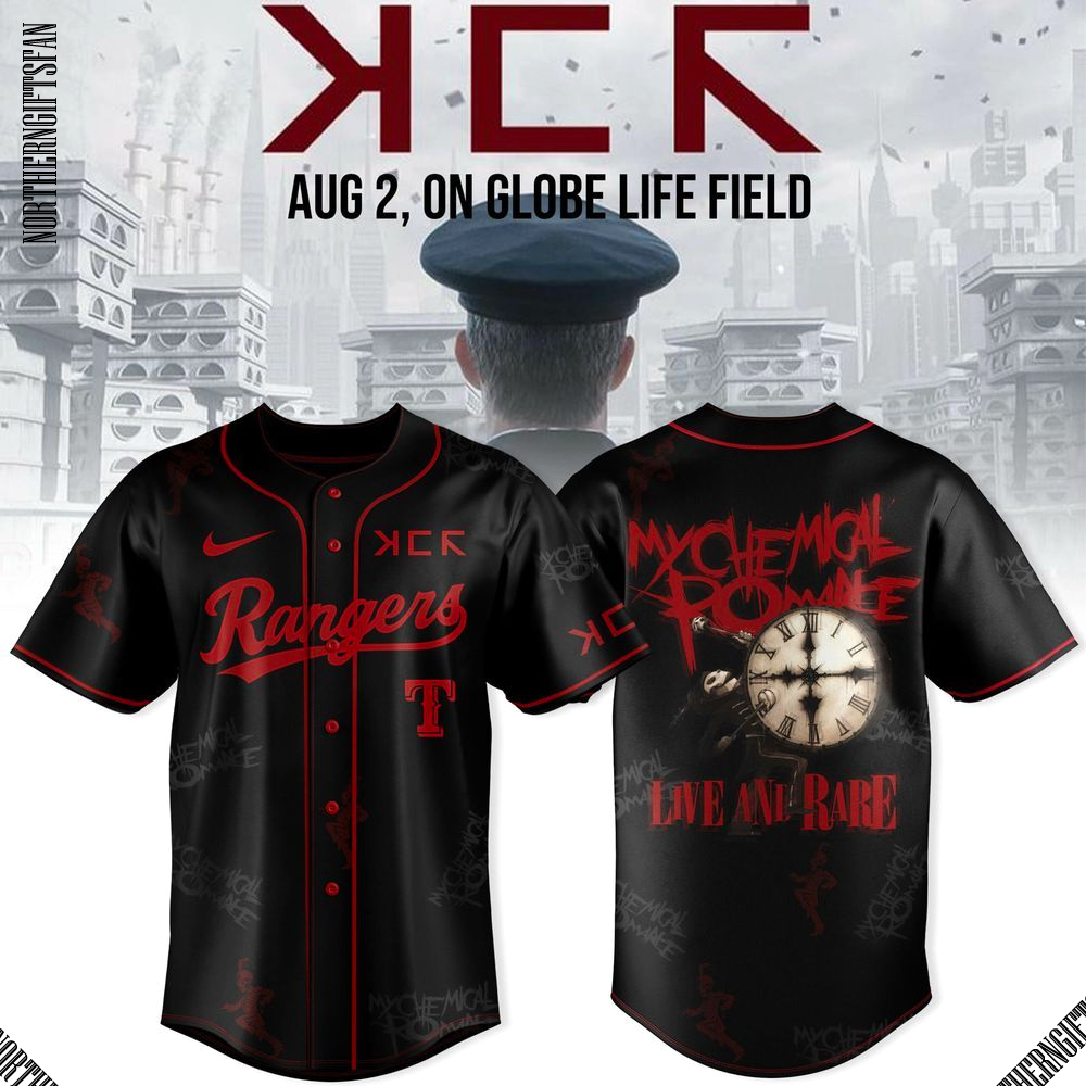 Texas Rangers x Long Live The Black Parade Tour Live Are Rare 2025 Jersey Texas Rangers x Long Live The Black Parade Tour Live Are Rare 2025 Jersey