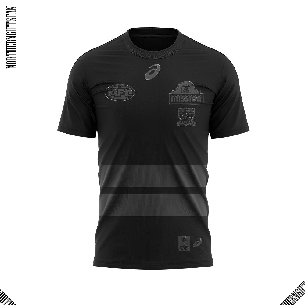 Western Bulldogs Back In Black Uniform Shirt Western Bulldogs Back In Black Uniform Shirt
