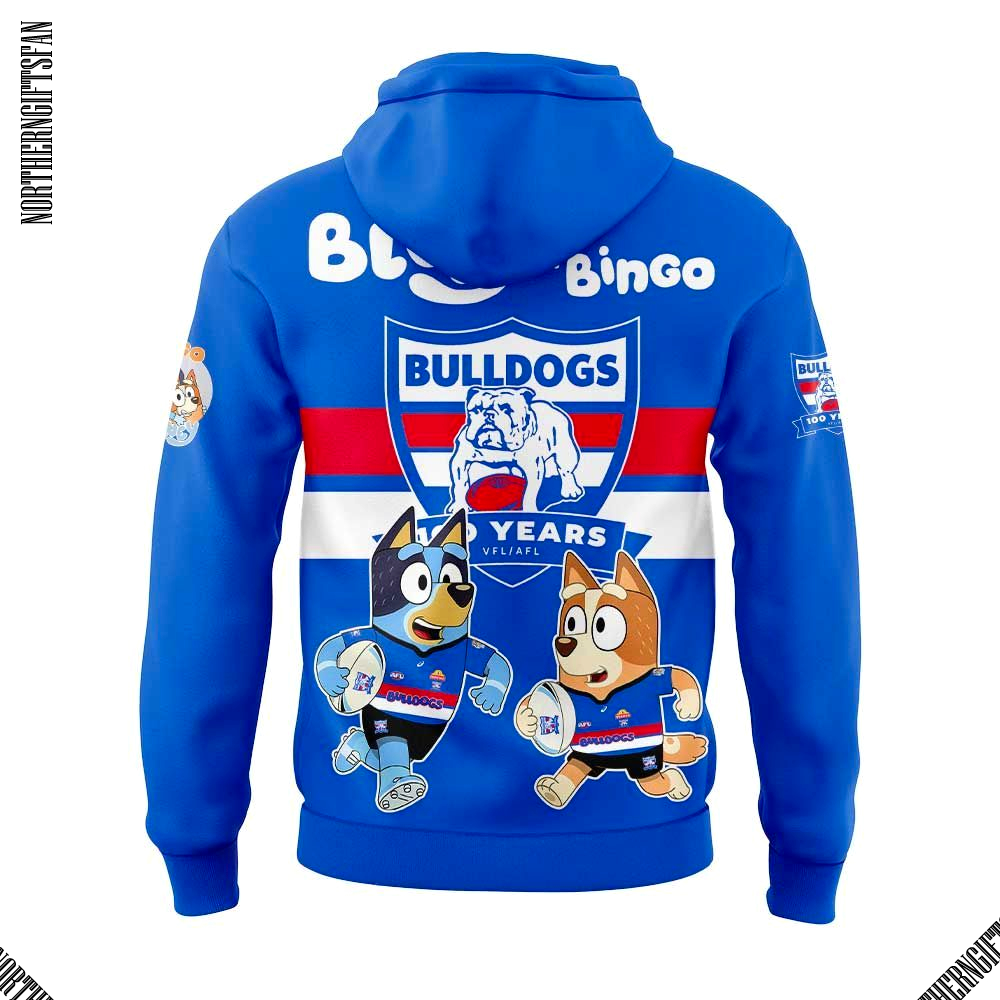 Western Bulldogs x Bluey and Bingo Hoodie Western Bulldogs x Bluey and Bingo Hoodie